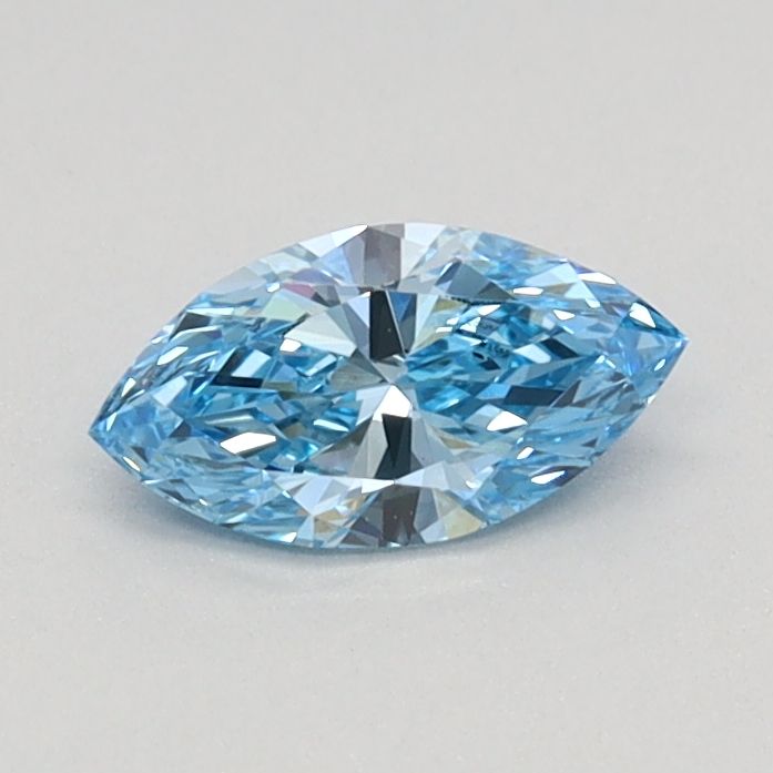 0.33 CT Fancy Vivid Blue MARQUISE