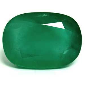 Szmaragd 7,35 ct, zielony, szlif cushion