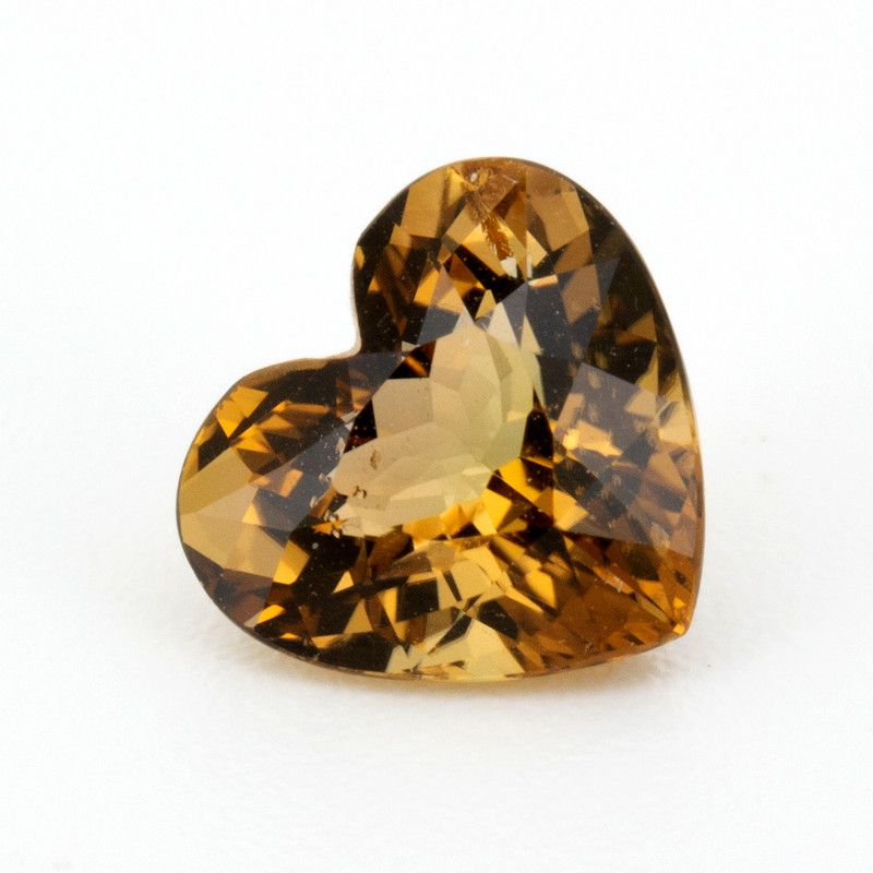 Turmalin 1,61 ct, żółty, szlif serce