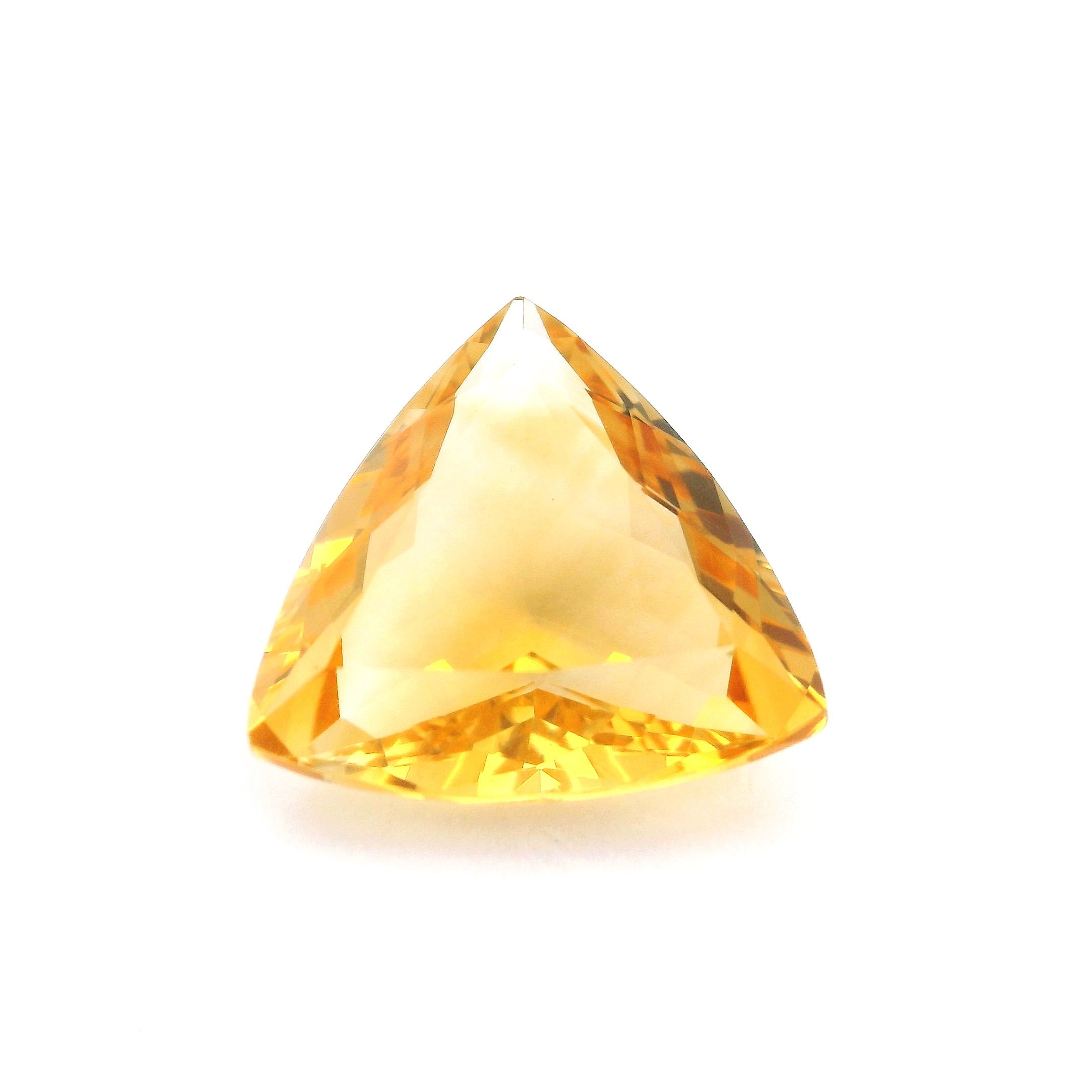 CITRINE FACETED 9.97ct YELLOW Medium Intense EC BRAZIL NONE