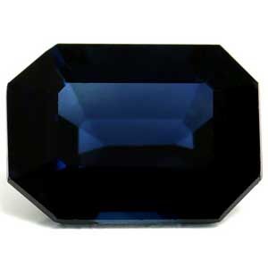 Szafir 1,07 ct, niebieski, szlif szmaragdowy