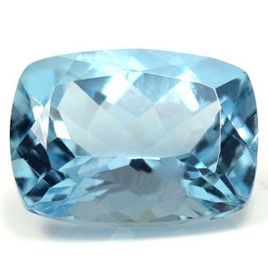 Akwamaryn 1,44 ct, niebieski, szlif cushion