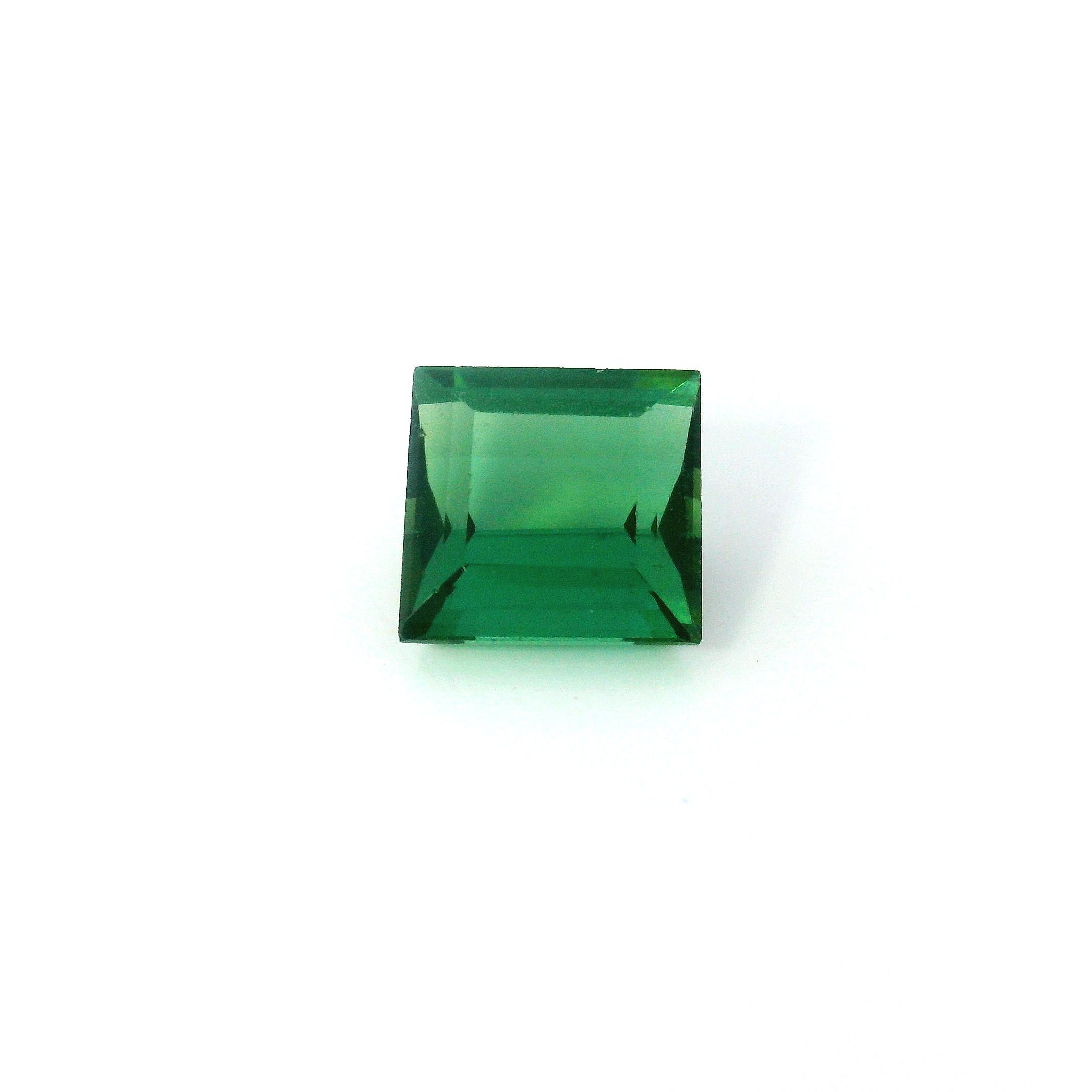Turmalin 1,62 ct, zielony, szlif prostokątny