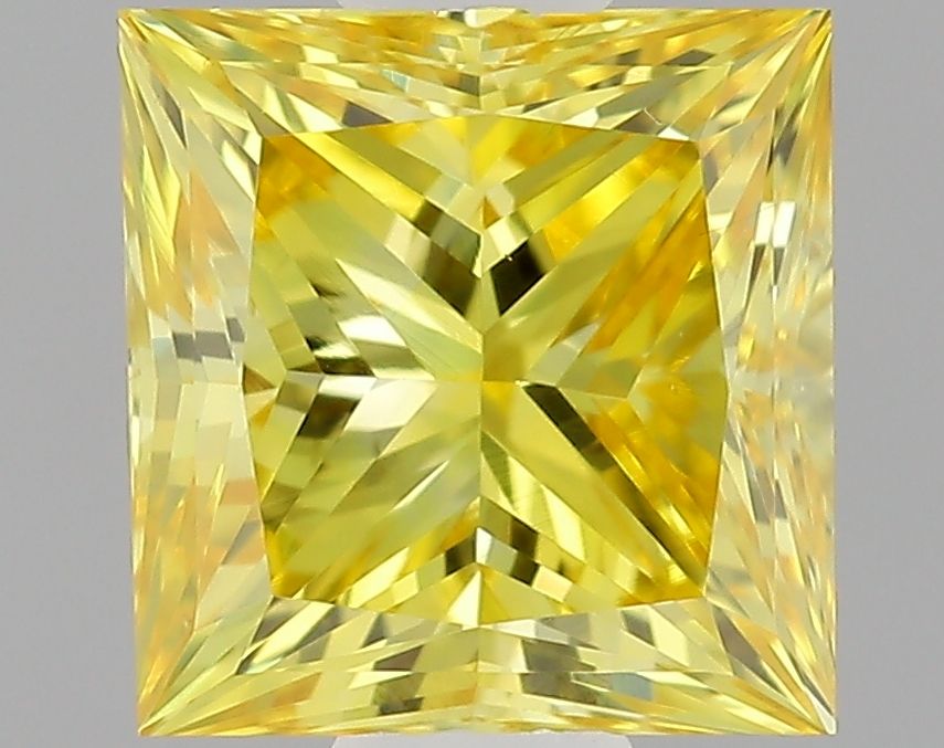 0.66 CT Fancy Intense Yellow PRINCESS