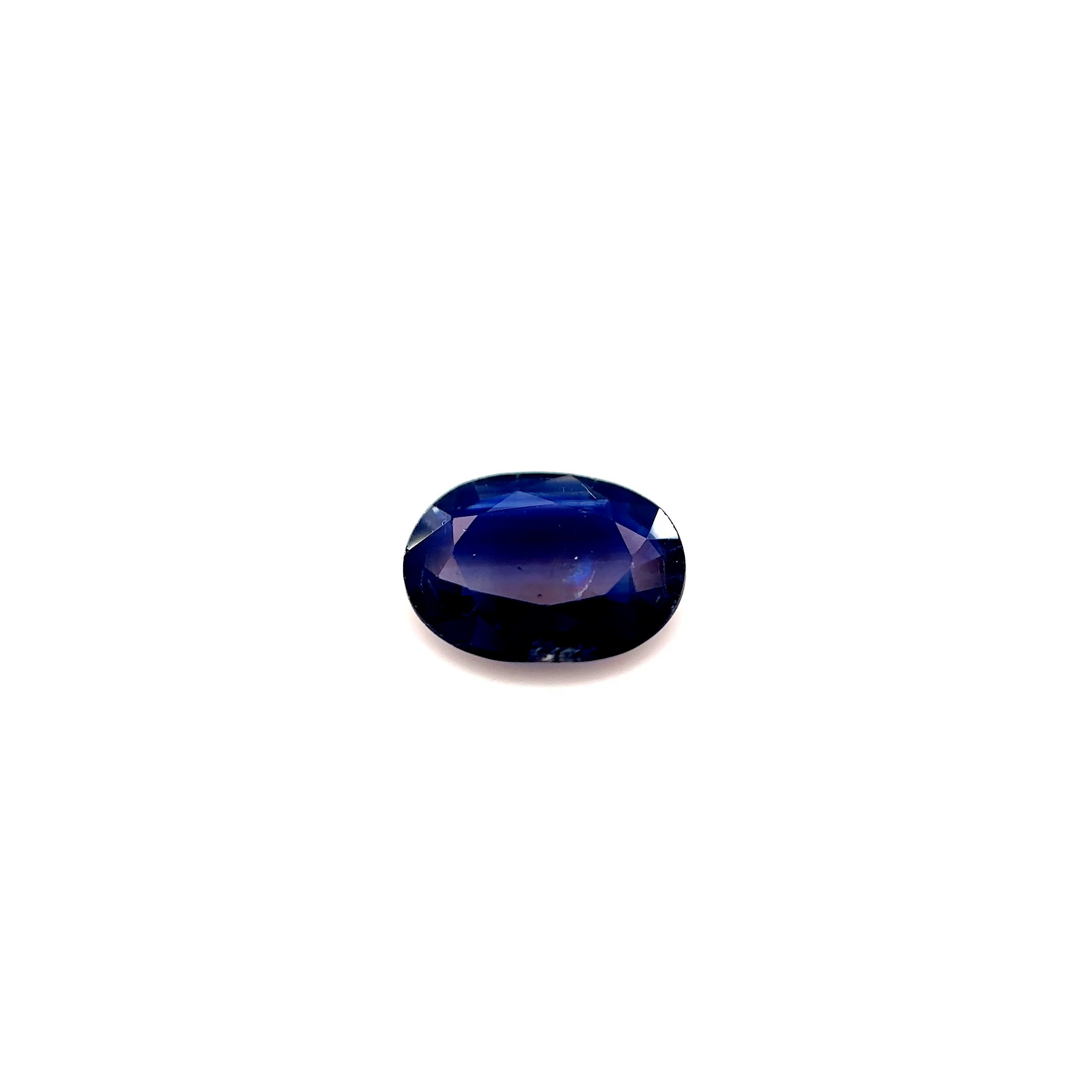 Szafir 1,92 ct, niebieski, szlif owalny