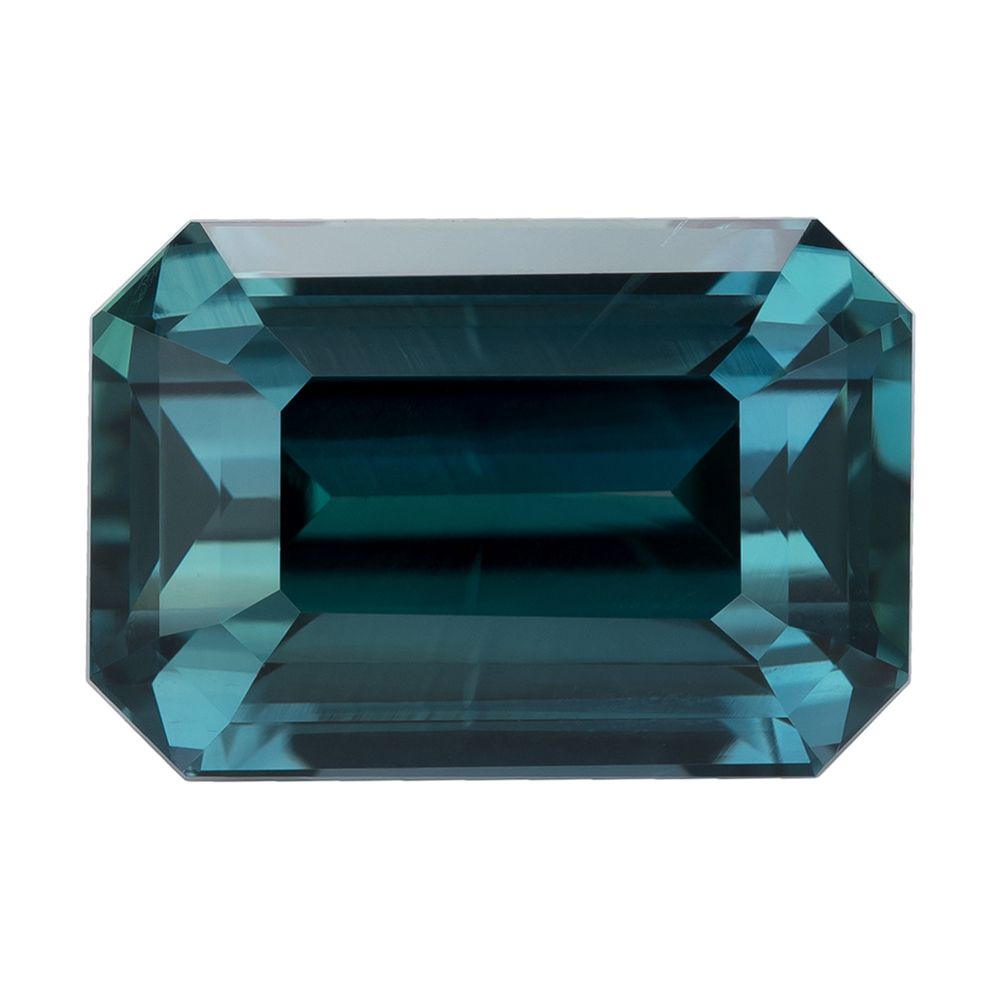 SAPPHIRE FACETED 5.09ct TEAL SI MADAGASCAR HEATED
