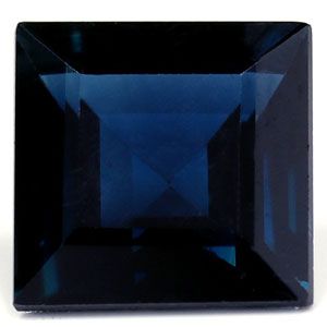 Szafir 1,58 ct, niebieski, szlif kwadratowy