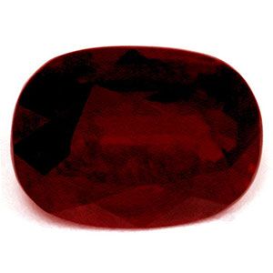 Rubin 2,99 ct, czerwony, szlif cushion