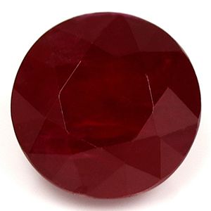 Rubin 1,48 ct, czerwony, szlif okrągły