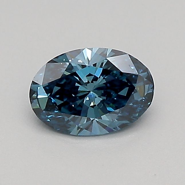 0.46 CT Fancy Vivid Blue OVAL