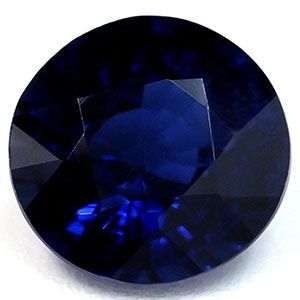 Szafir 1,17 ct, niebieski, szlif okrągły