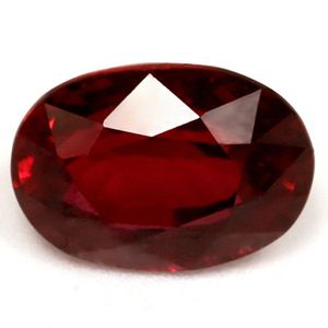 Rubin 1,30 ct, czerwony, szlif owalny