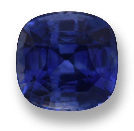 Szafir 1,66 ct, niebieski, szlif cushion