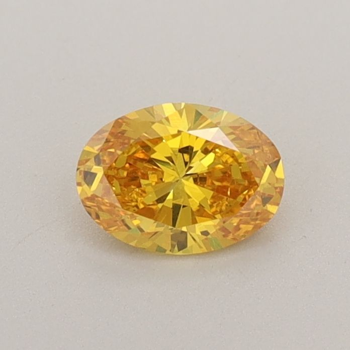 0.34 CT Fancy Vivid Yellow OVAL