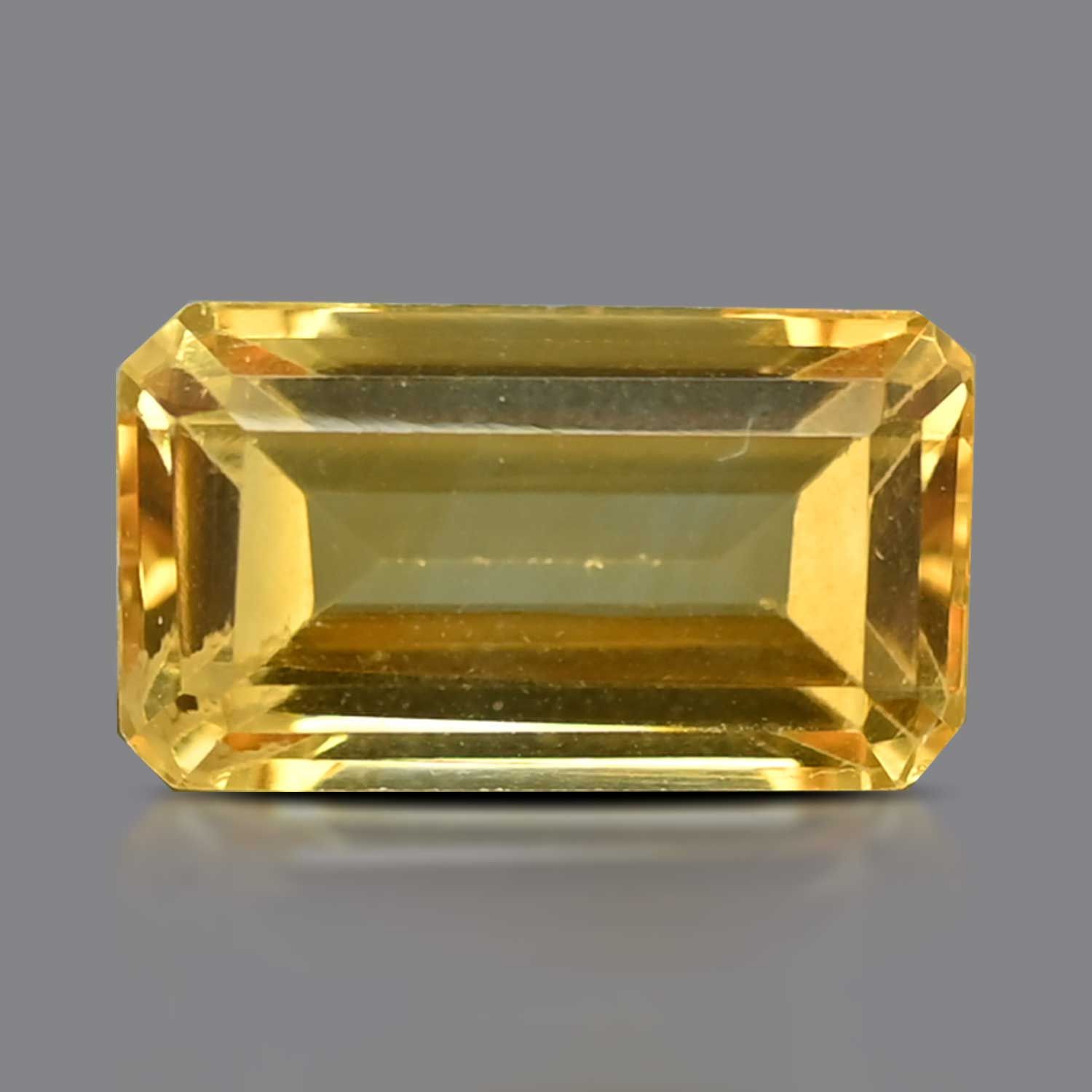 CITRINE FACETED 5.41ct YELLOW EC BRAZIL NONE