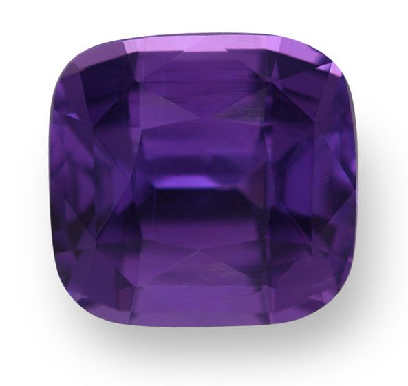Szafir 2,53 ct, purpurowy, szlif cushion