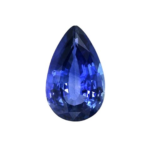 SAPPHIRE FACETED 2.95ct BLUE Blue EC SRILANKA HEATED