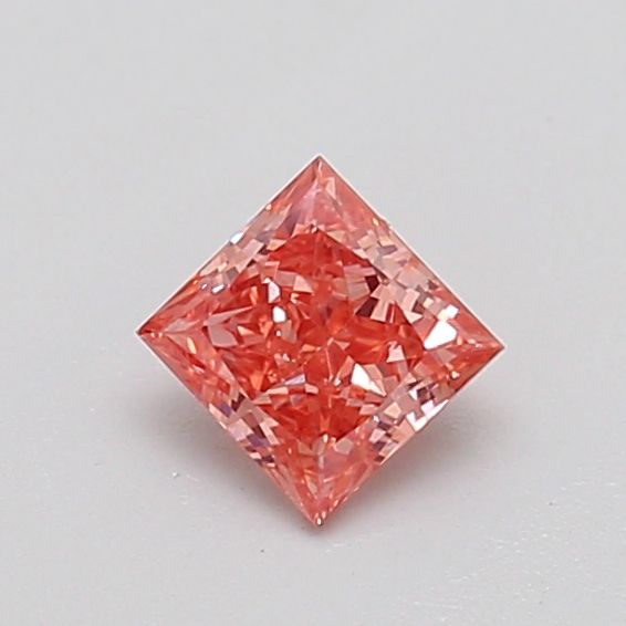 0.36 CT Fancy Intense Orangey Pink PRINCESS