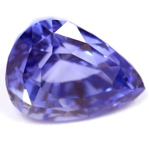 Szafir 3,69 ct, niebieski, szlif gruszka
