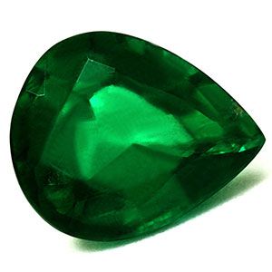 Szmaragd 3,15 ct, zielony, szlif gruszka