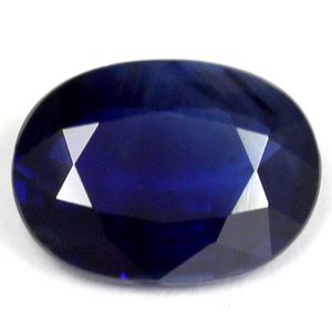 Szafir 1,23 ct, niebieski, szlif owalny