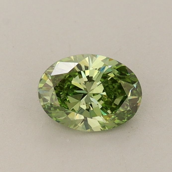 0.46 CT Fancy Vivid Green OVAL