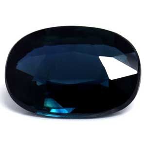 Szafir 1,19 ct, niebieski, szlif owalny