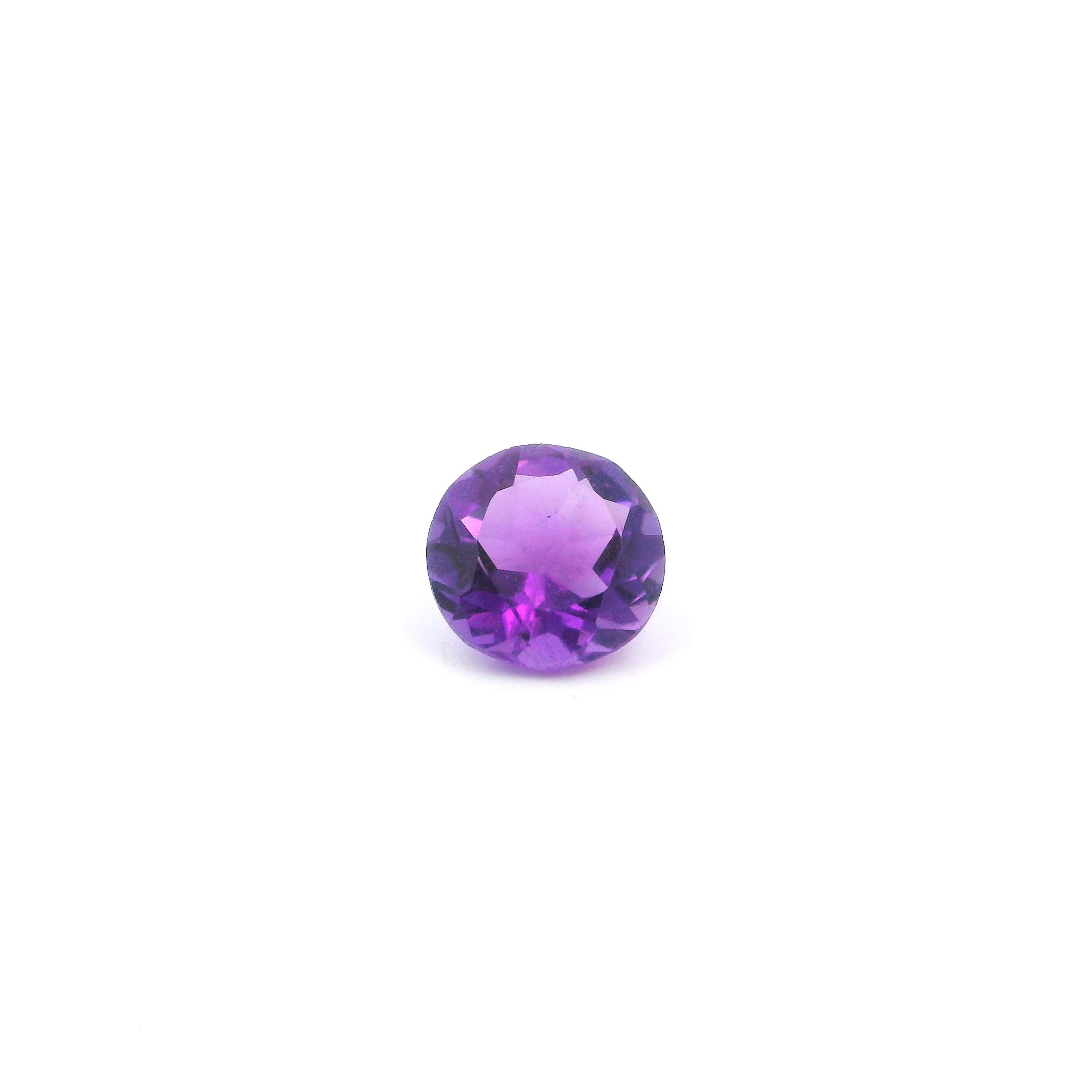 Ametyst 1,20 ct, purpurowy, szlif okrągły