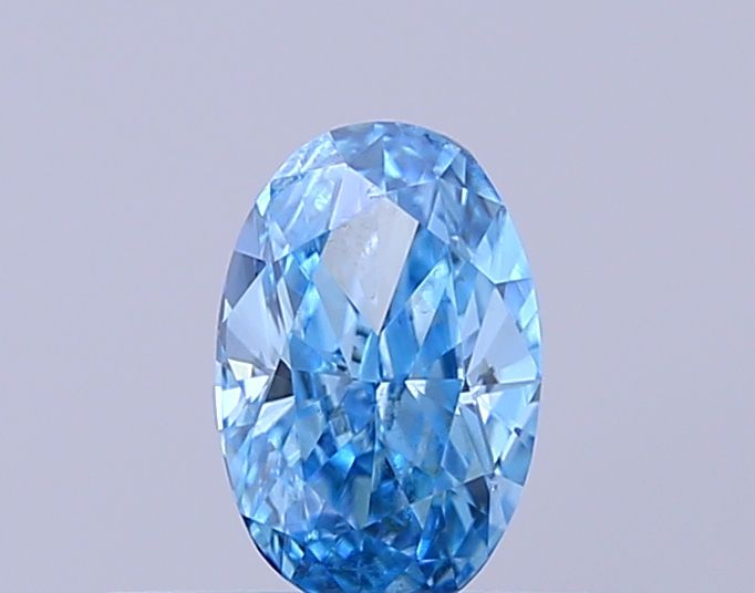 0.34 CT Fancy Blue OVAL