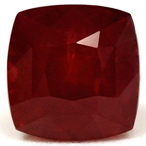 Rubin 3,20 ct, czerwony, szlif cushion