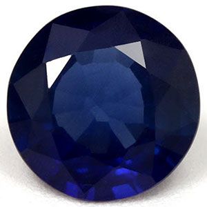 SAPPHIRE FACETED 0.77ct BLUE Deep Blue EC THAILAND HEATED