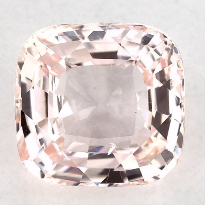 Szafir 3,03 ct, różowy, szlif cushion