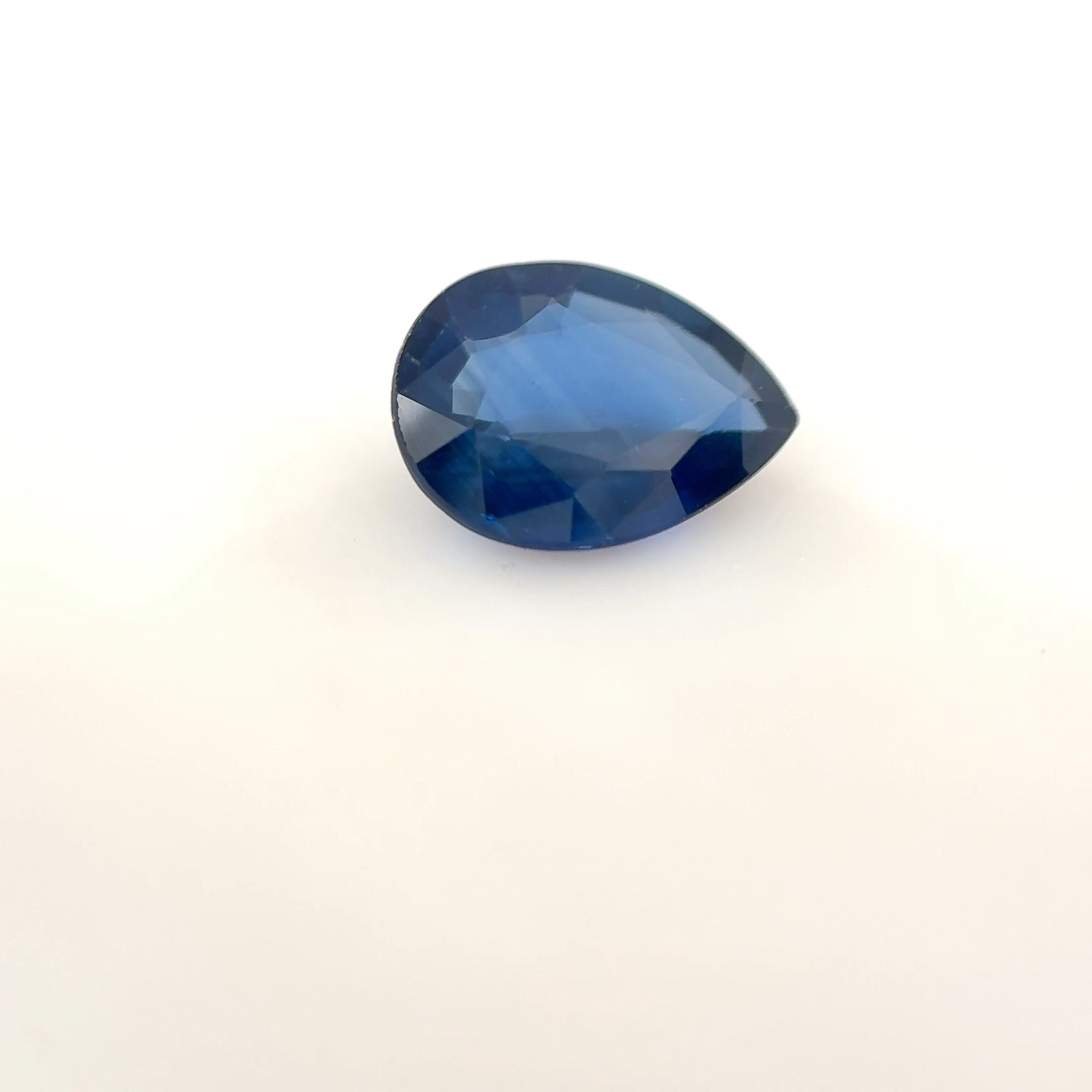 SAPPHIRE FACETED 1.2ct BLUE Vivid medium EC THAILAND HEATED