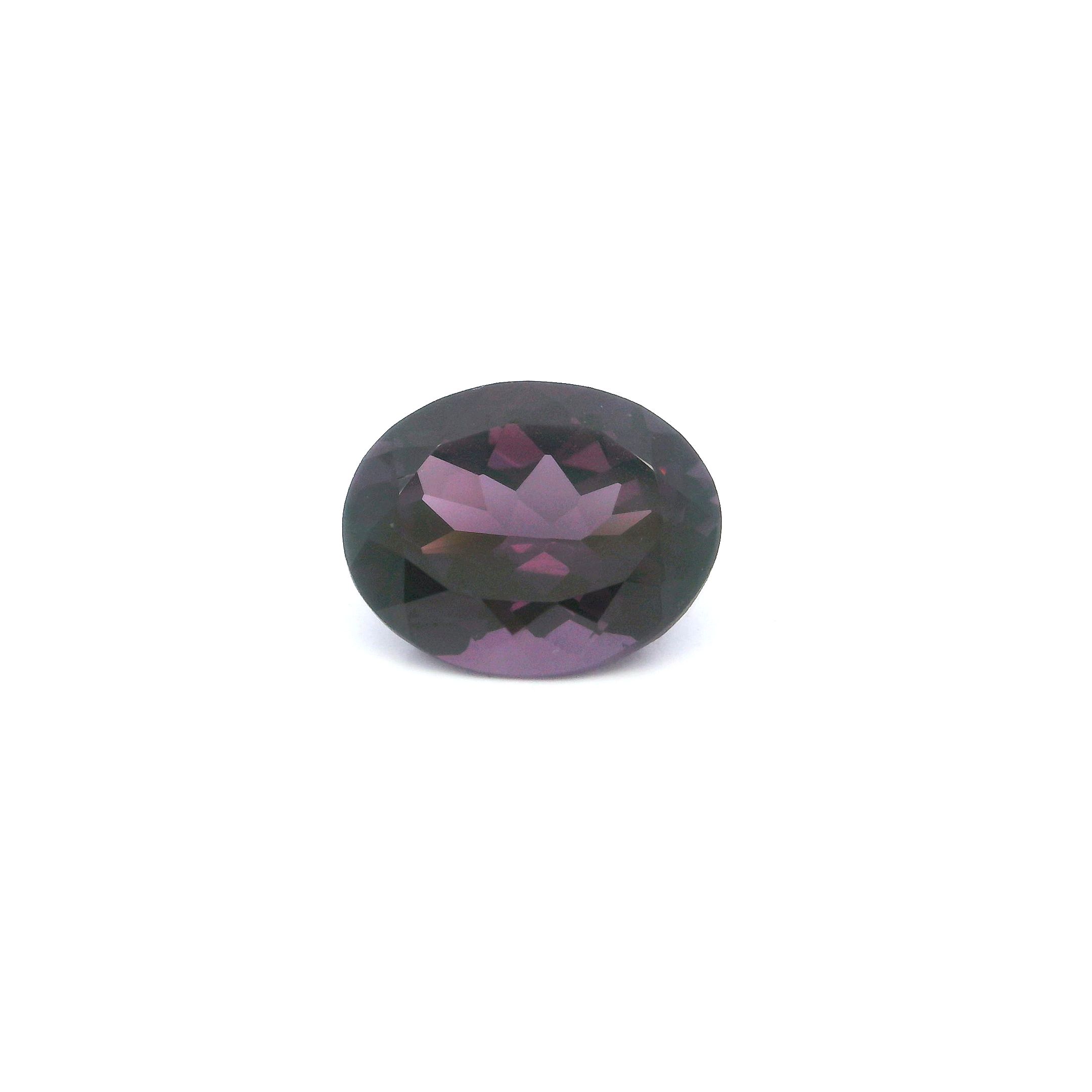 Spinel 3,29 ct, purpurowy, szlif owalny