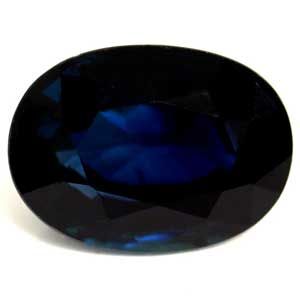 Szafir 1,24 ct, niebieski, szlif owalny