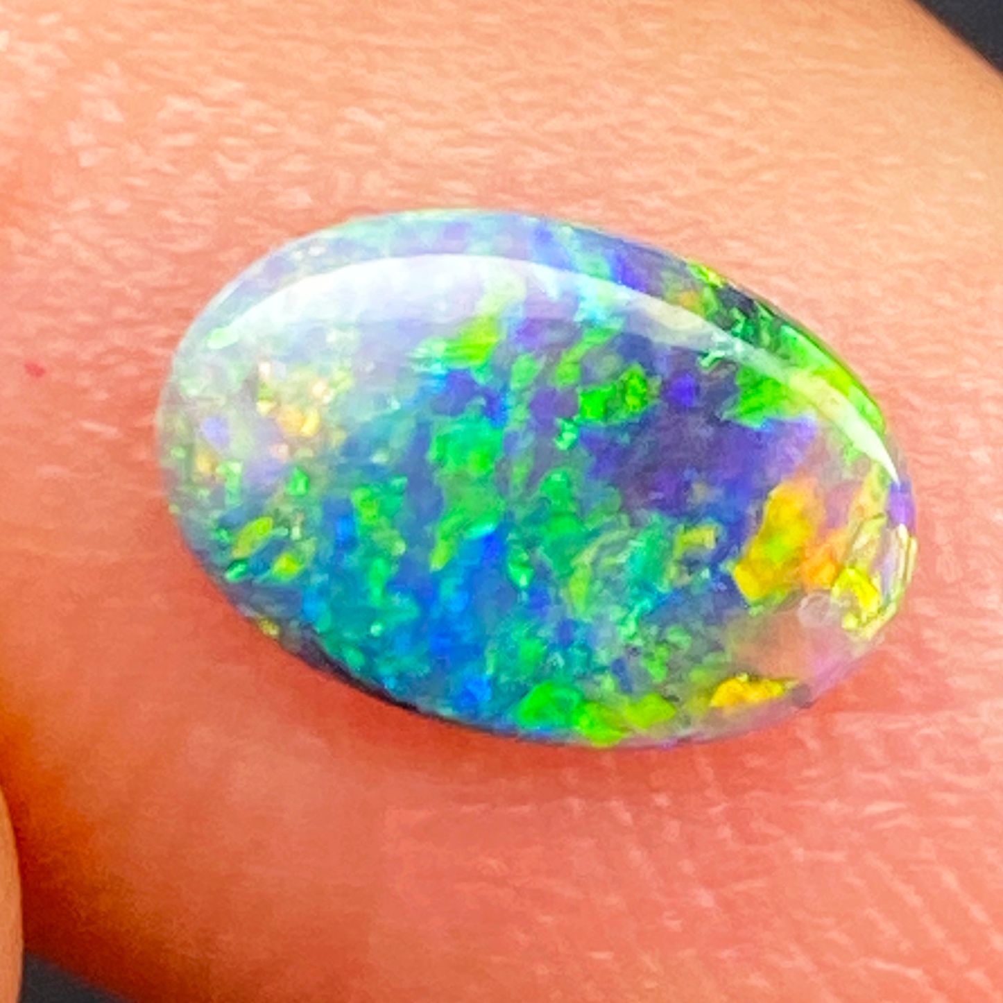 OPAL FACETED 0.6ct BLACK Semi-Black EC AUSTRALIA NONE