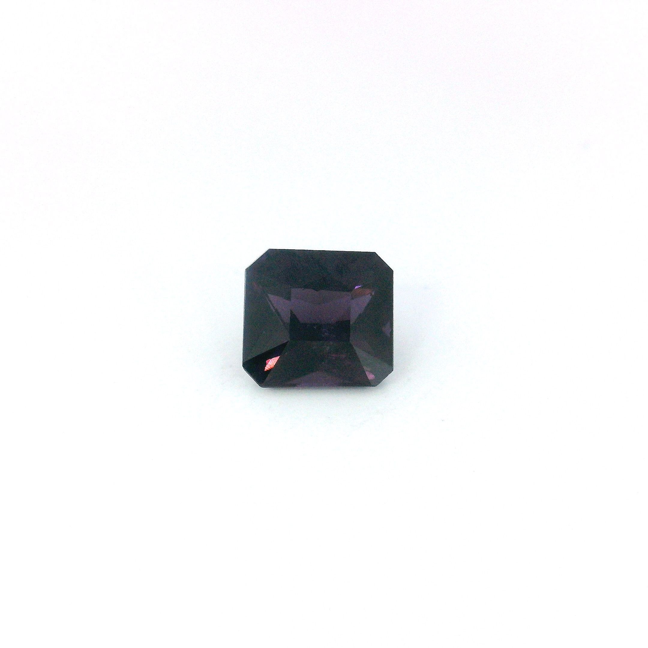 Spinel 1,19 ct, purpurowy, szlif ośmiokątny