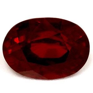 Rubin 1,36 ct, czerwony, szlif owalny