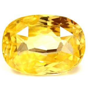 SAPPHIRE FACETED 4.34ct YELLOW Vivid Yellow EC SRILANKA NONE