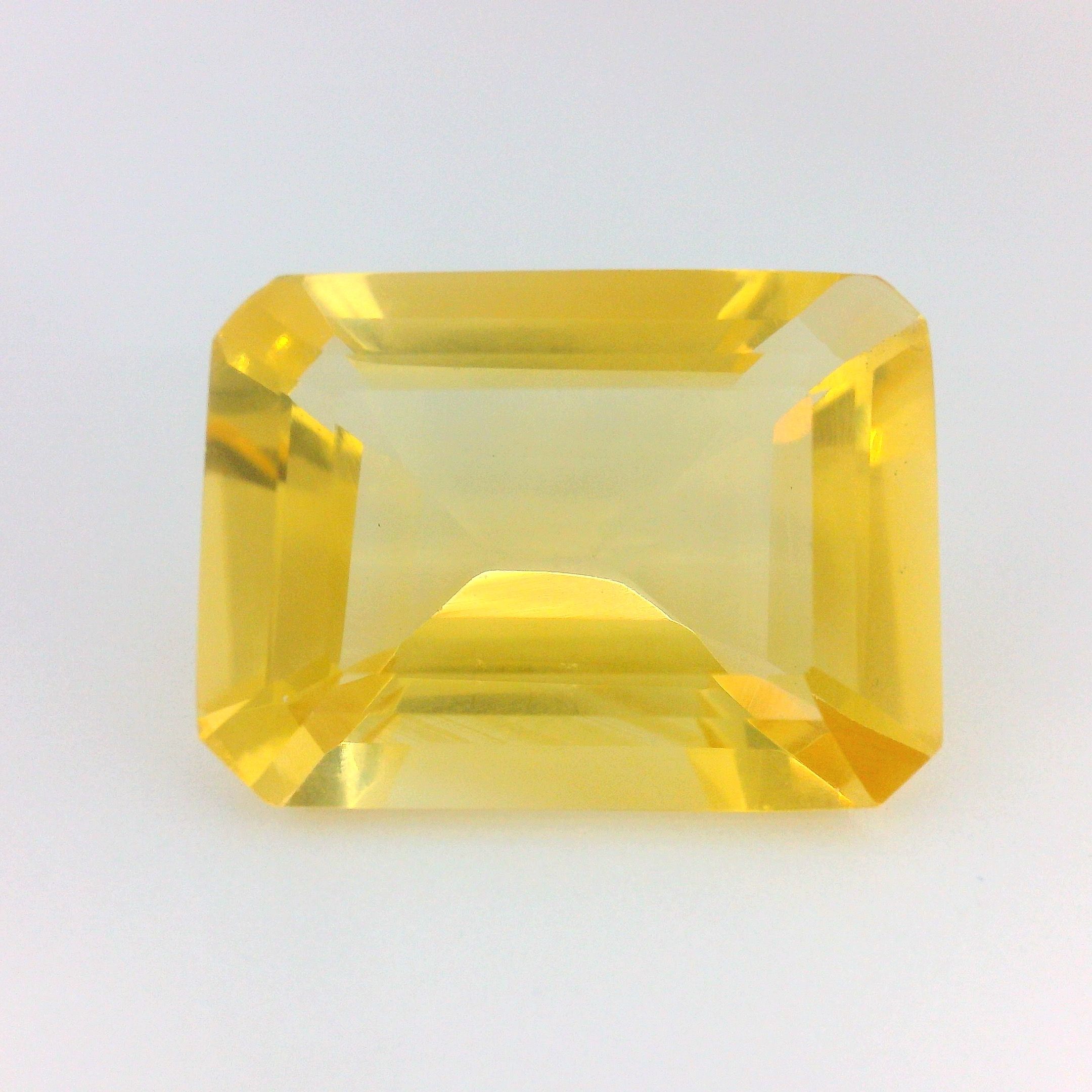 Cytryn 17,29 ct, żółty, szlif ośmiokątny