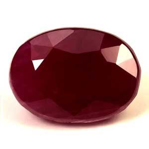 Rubin 3,54 ct, czerwony, szlif owalny