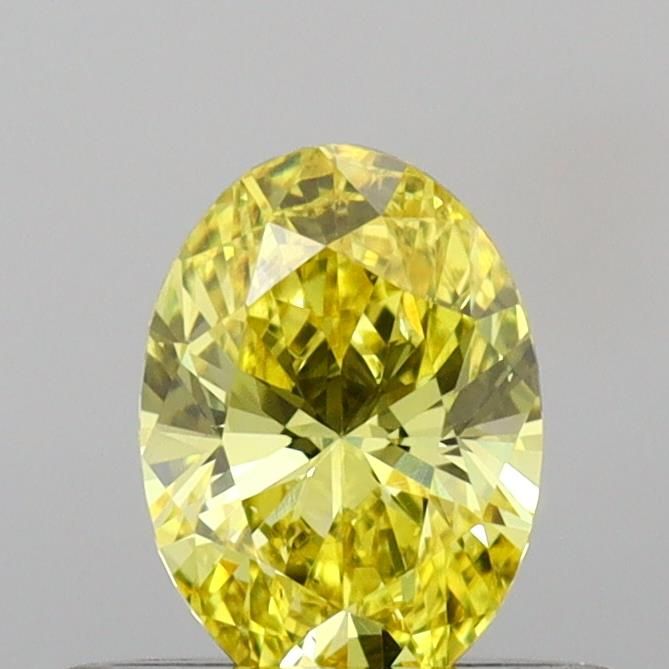 0.46 CT Fancy Vivid Yellow OVAL