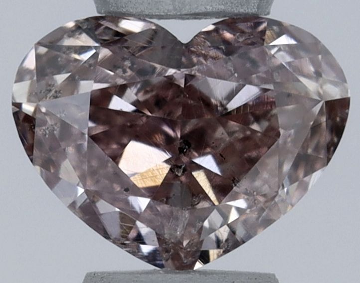 0.3-carat heart diamond with null color, Fair cut, and SI2 clarity.