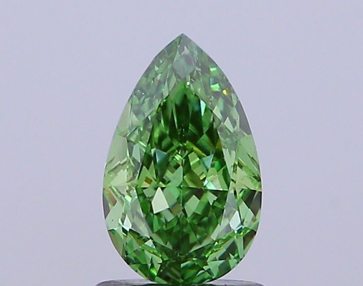 1.0 CT Fancy Vivid Green PEAR