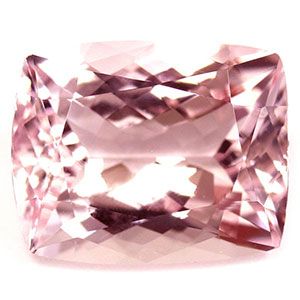 Morganit 3,54 ct, różowy, szlif cushion