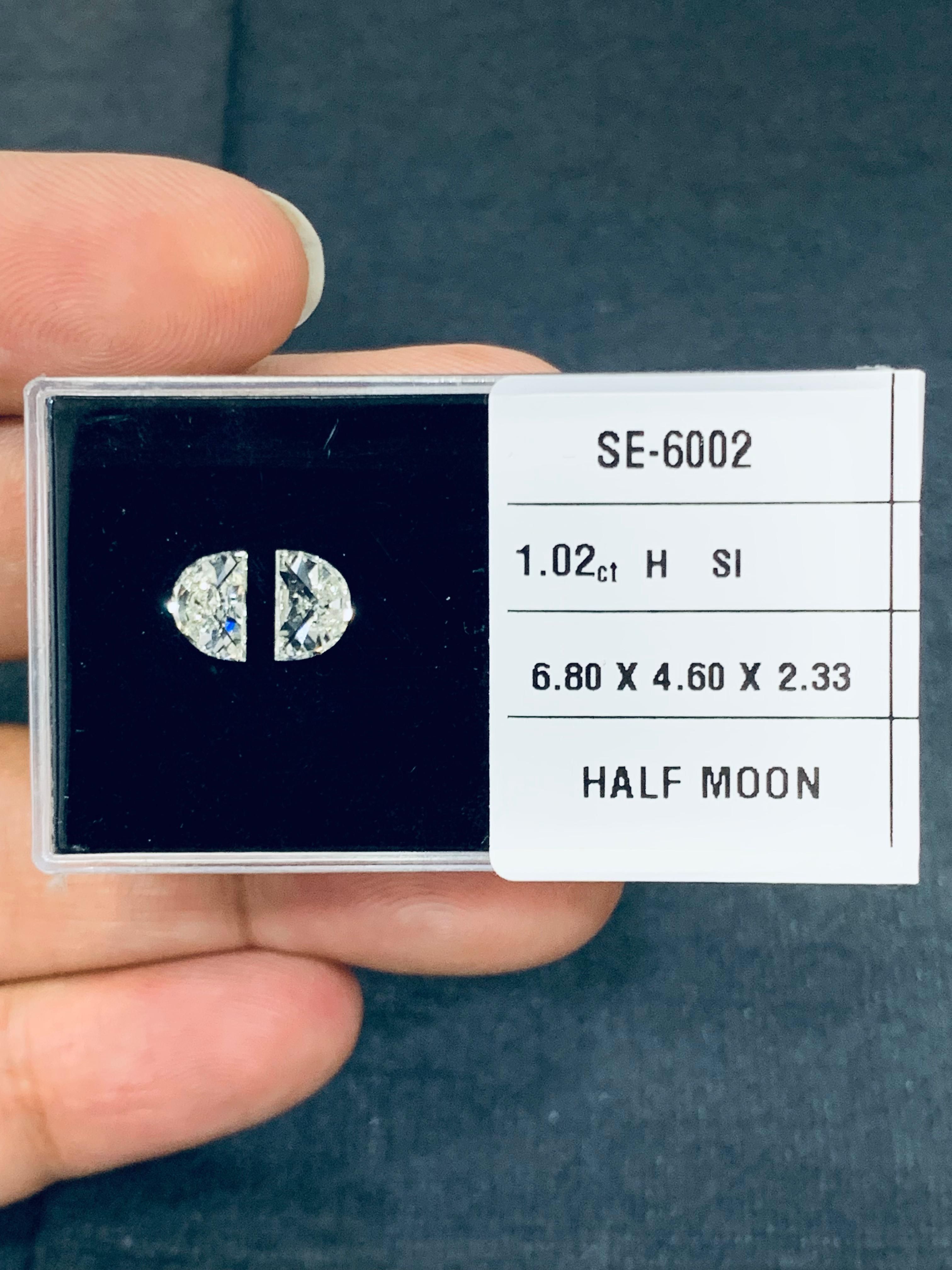 Prírodný diamant half moon,...