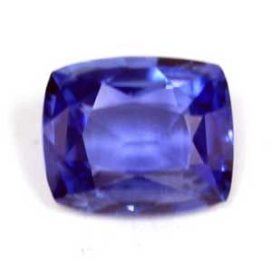 Szafir 1,36 ct, niebieski, szlif cushion