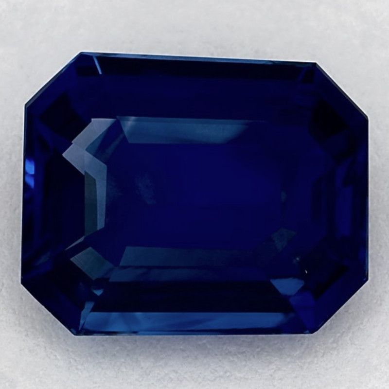 SAPPHIRE FACETED 4.3ct BLUE Intense Blue SI SRILANKA HEATED