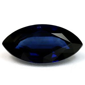 Szafir 1,98 ct, niebieski, szlif markiza