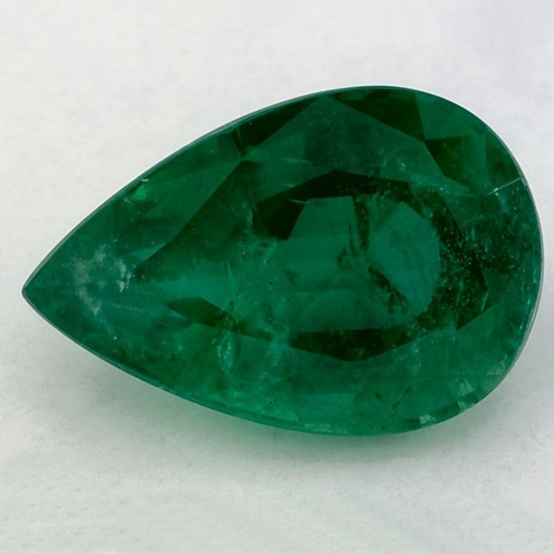 Szmaragd 5,16 ct, zielony, szlif gruszka
